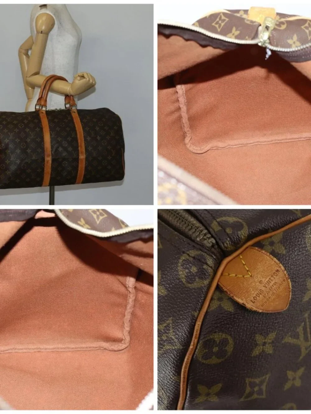 LOUIS VUITTON Monogram Keepall 50 Boston Bag M41426 LV - Picture 16 of 16